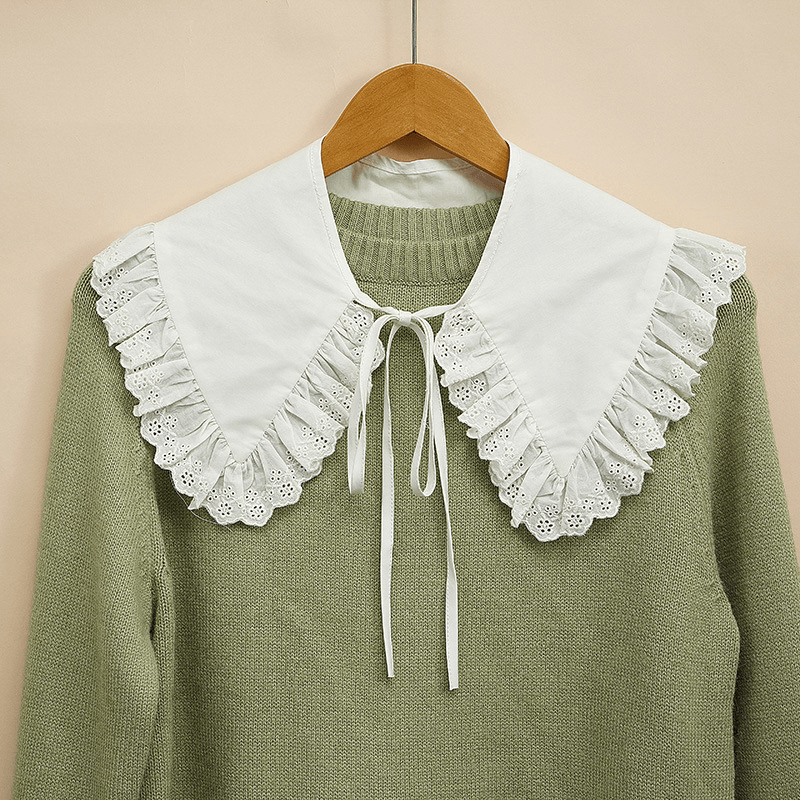 Fashion Cotton Embroidery Fake Collar Vintage Lace - MRSLM