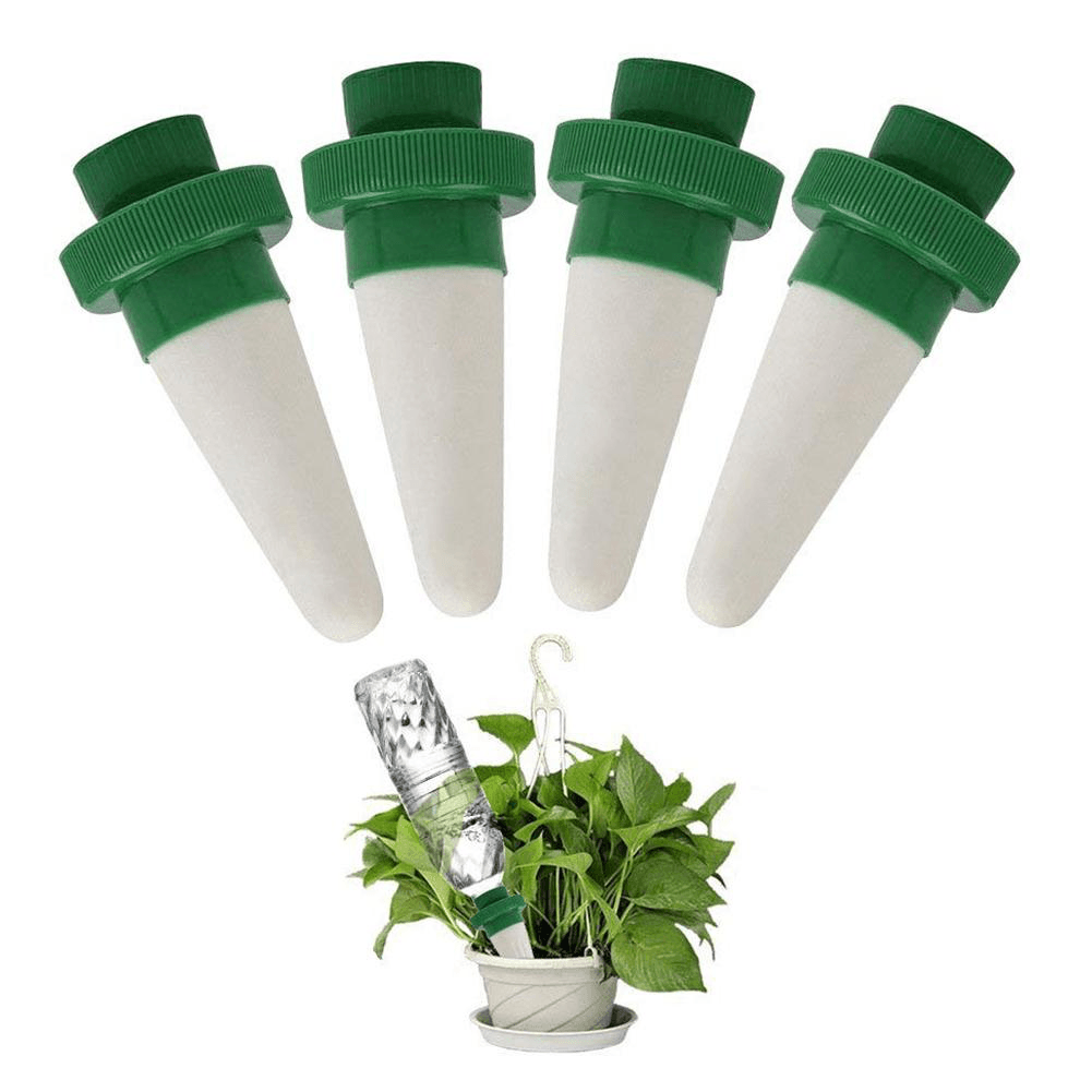 Ipree® 4Pcs Automatic Drip Irrigation Travel Household Water Bottle Dripping Device Set Auto Watering Spike - MRSLM