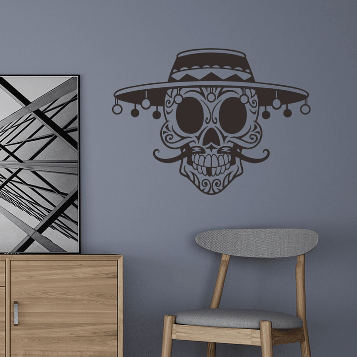 Miico FX3038 Halloween Sticker Cartoon Wall Stciker Skull Pattern Removable Stciker Room Decoration - MRSLM