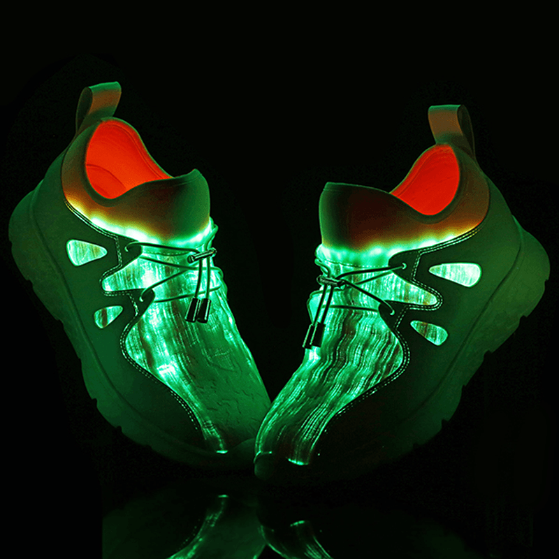 Light up Shoes USB Charging Colorful LED Walking Sneakers - MRSLM