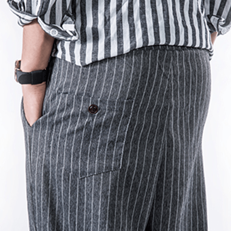 Striped Printed Cotton Harem Pants - MRSLM