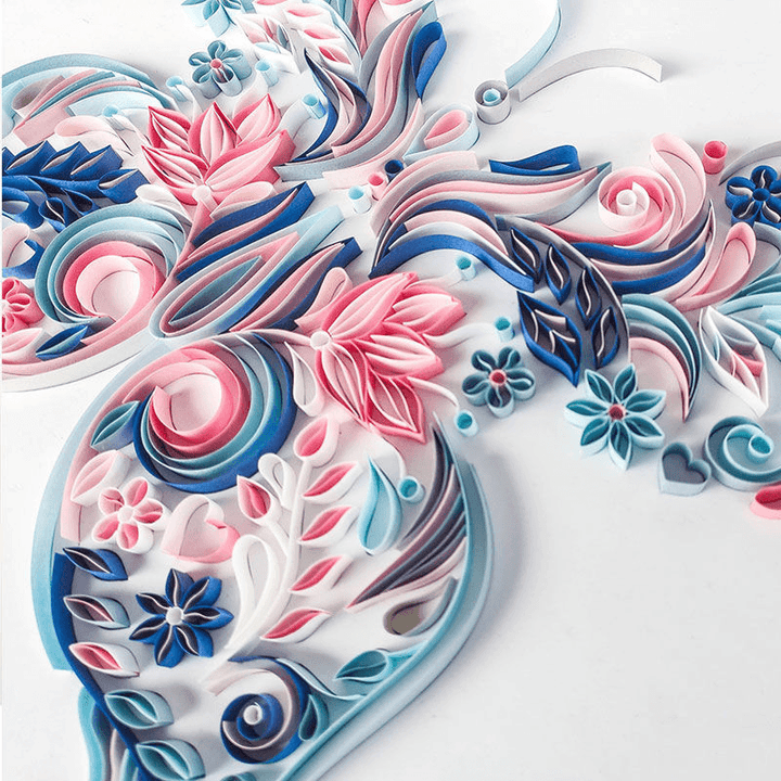 A4 Butterfly Quilling Paper Handmade Diy Material Package - MRSLM