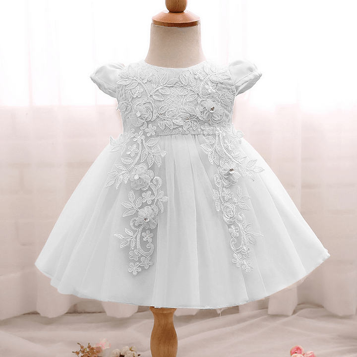 Foreign Trade Hot New Baby Baby Dress, Flower Child Skirt Inlaid Bead Princess Dress Skirt Can Wholesale - MRSLM