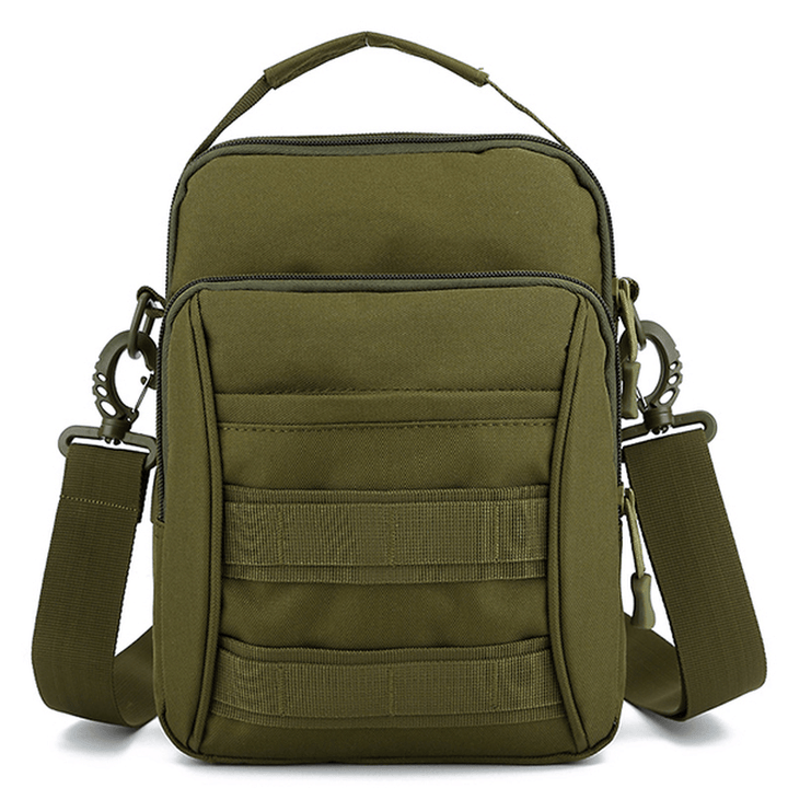 Men Outdoor Sports Travel Camouflage Color Tactical Shoulder Crossbody Bag - MRSLM