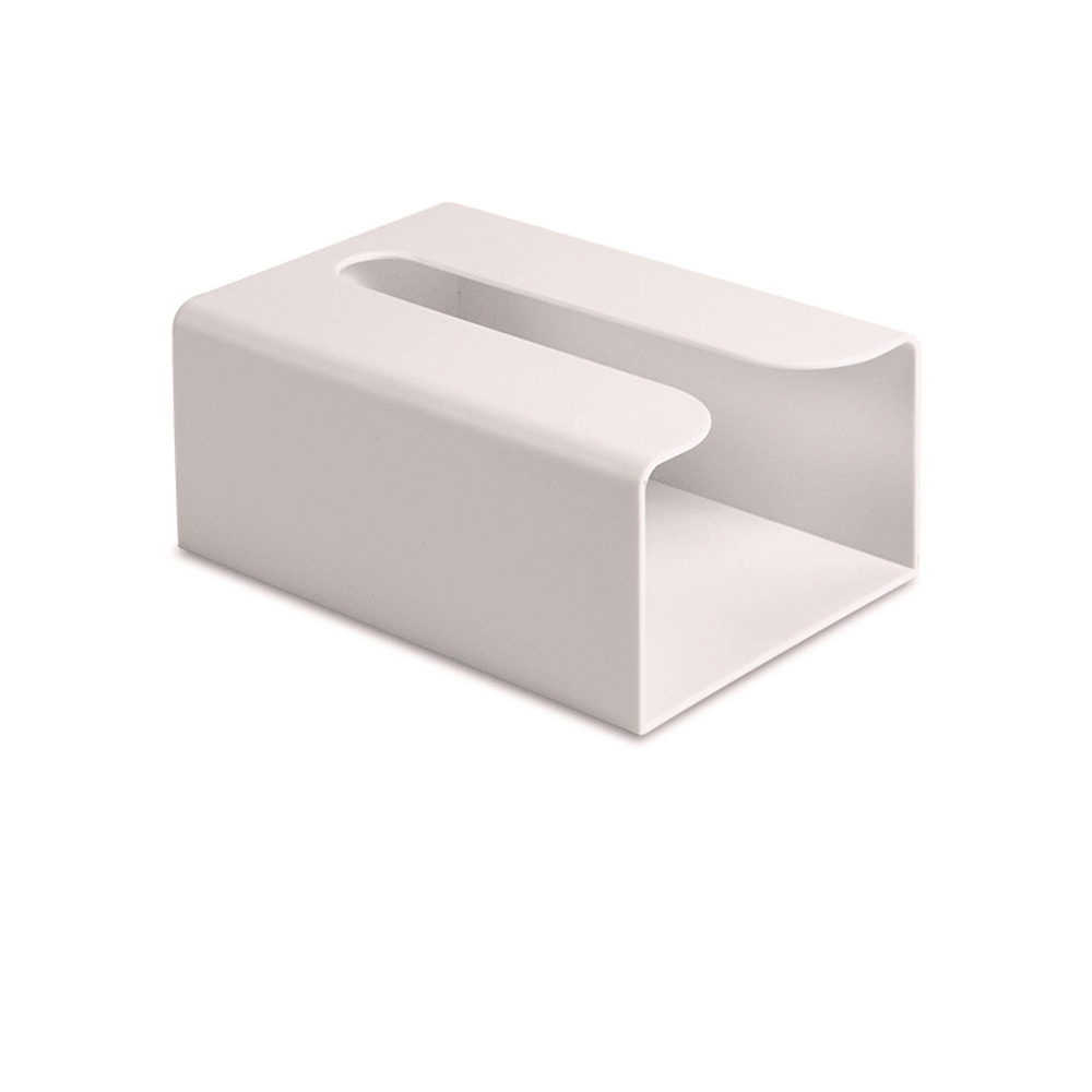 Japanese Style Portable Traceless Toilet Paper Holder Household Tissue Box Plastic Toilet Towel Holder-White - MRSLM