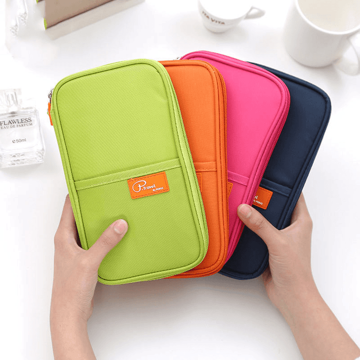 Travel Waterproof Card Bag Fashion Holder Card Pack Wallet Organizer Pocket Passport Documents Bag - MRSLM