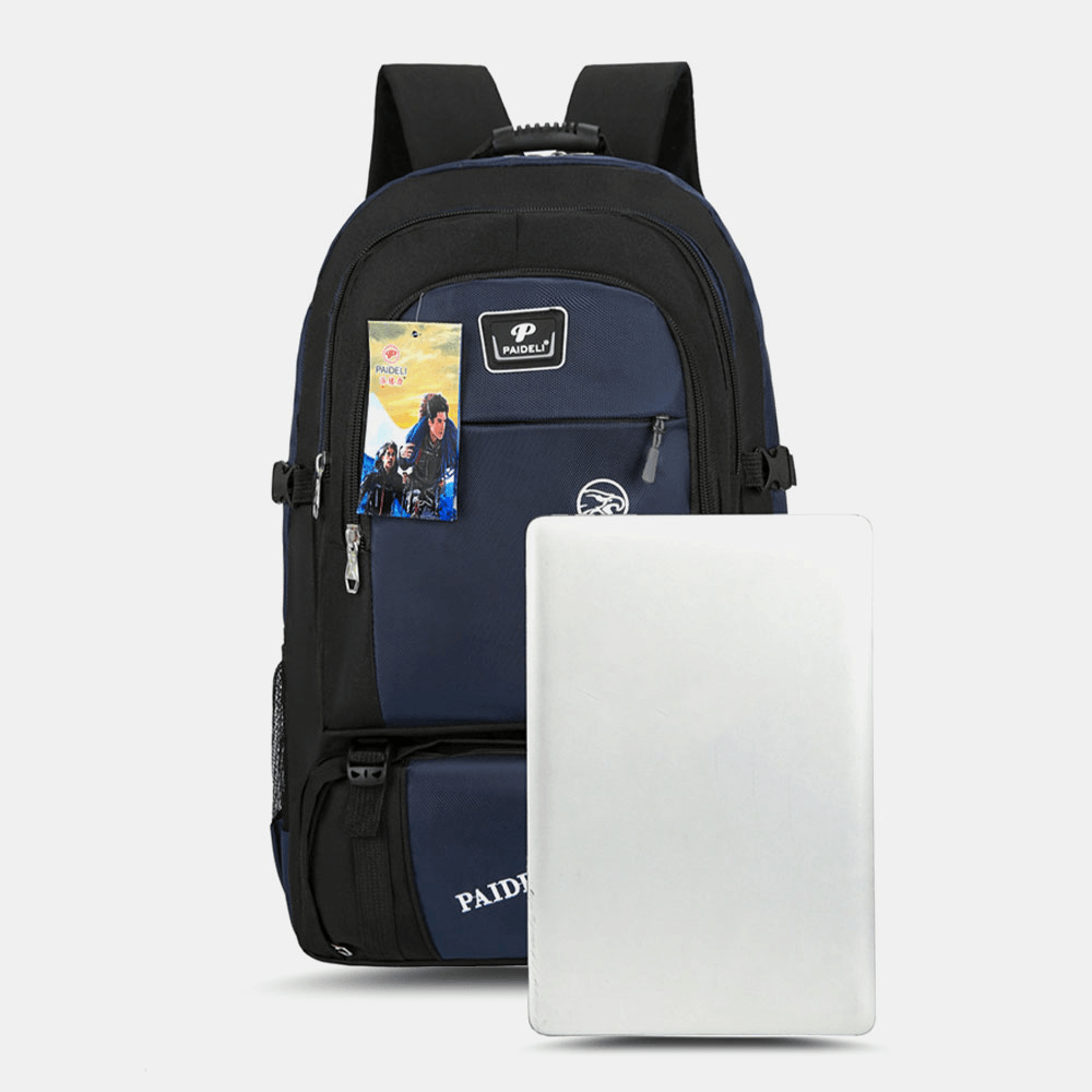 Unisex Nylon Super Large Capacity Outdoor Sport 24 Inch Mountaineering Bag Breathable Waterproof Travel Backpack - MRSLM
