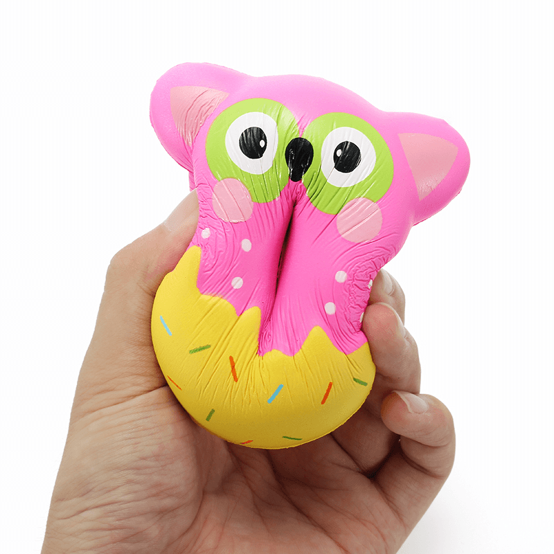 Squishy Factory Owl Donut 10Cm Soft Slow Rising with Packaging Collection Gift Decor Toy - MRSLM