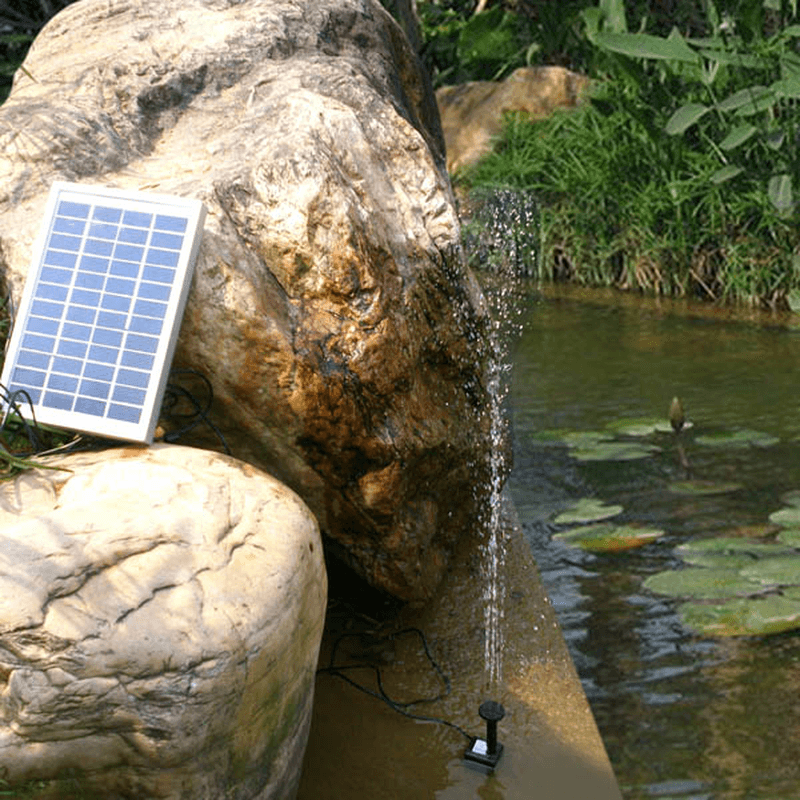 12V 5W Solar Power Mini Fountain Pump Garden Landscape DC Brushless Water Pump - MRSLM
