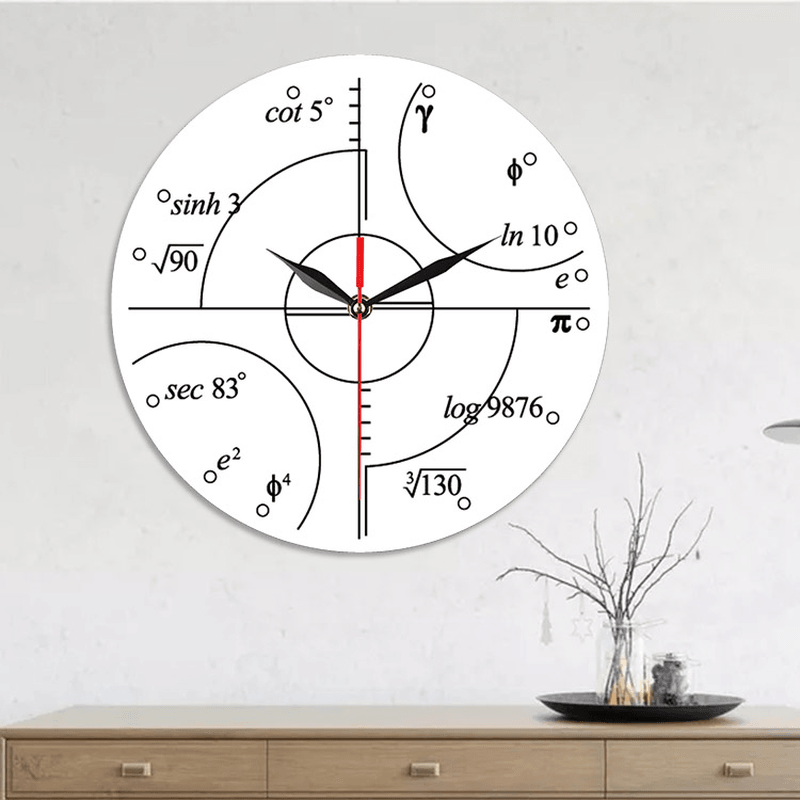 Emoyo ECY063 Creative Mathematics Wall Clock 3D Wall Clock for Home Office Decorations A - MRSLM