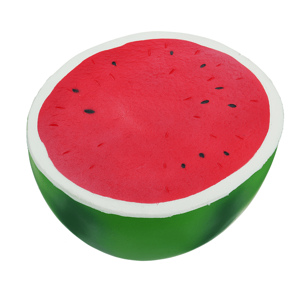 Giant Watermelon Squishy 9.84In 25*24*14CM Huge Fruit Slow Rising Soft Toy with Packaging Random Free Gift - MRSLM