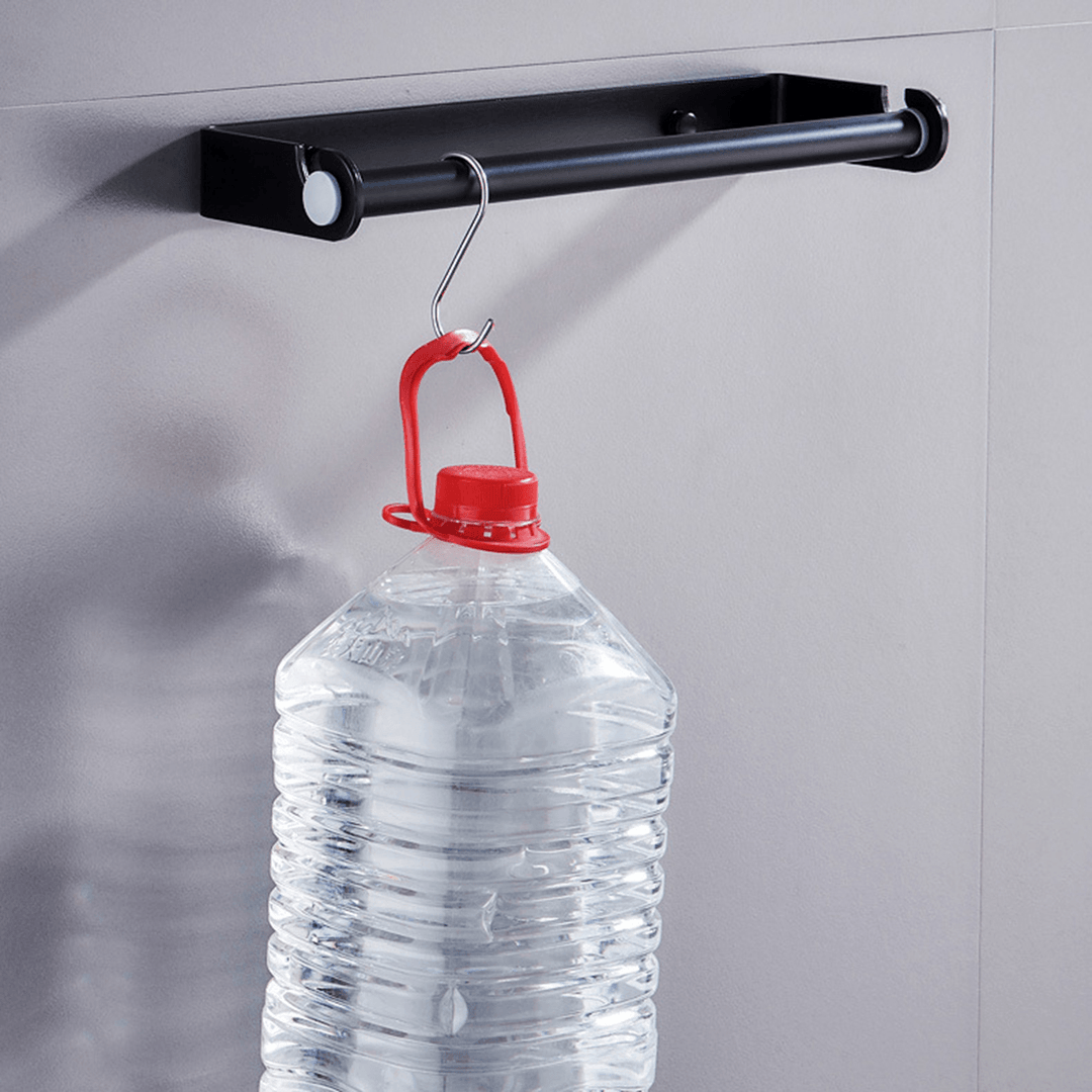 32Cm Kitchen Wall-Mount Paper Towel Holder Aluminum Rack Roll Hanging Stand - MRSLM