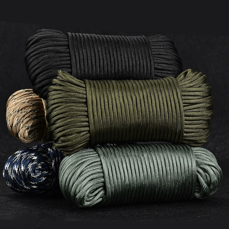 31M/Roll Multifunctional 10 Strand Cores Paracord Dia.4Mm Outdoor Camping Hiking Climbing Survival Parachute Cord Lanyard Tent Rope Clothesline - MRSLM
