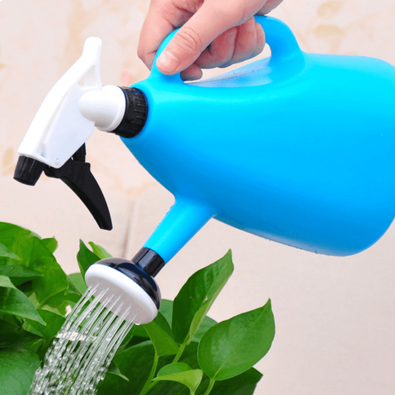 1200Ml Dual Use Hand Pressure Watering Can Gardening Adjustable Handheld Sprinkling Can - MRSLM