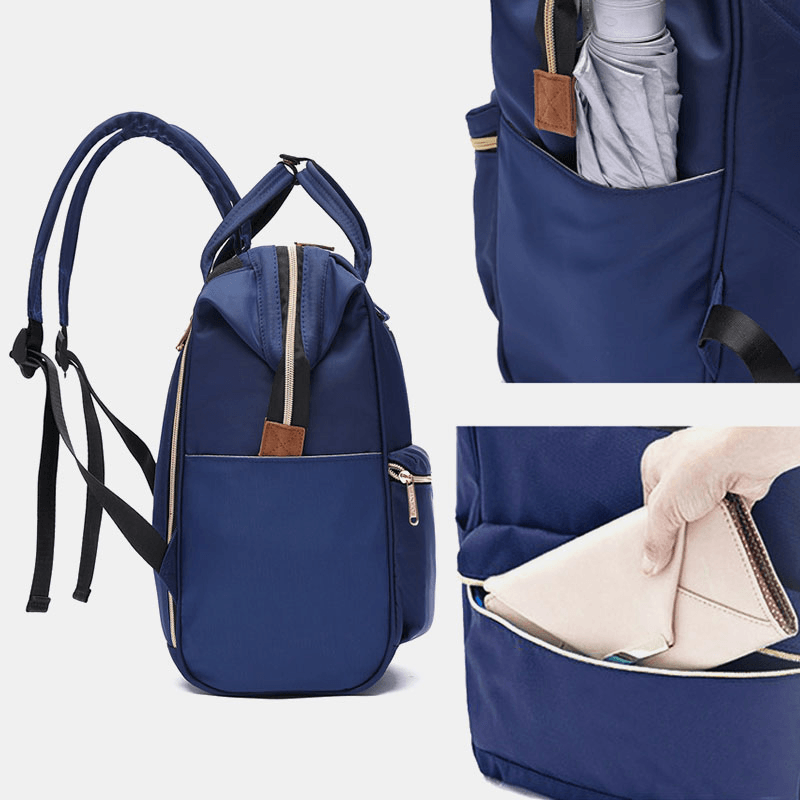 Women Fashion Waterproof Large Capacity Backpack Baby Bag - MRSLM
