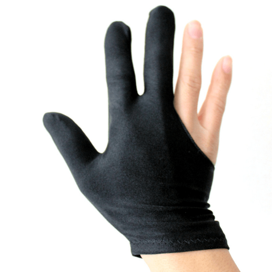 Billiards Three-Finger Gloves Full Finger Gloves Club Billiard Gloves Left Hand Pass Code Billiard Gloves - MRSLM