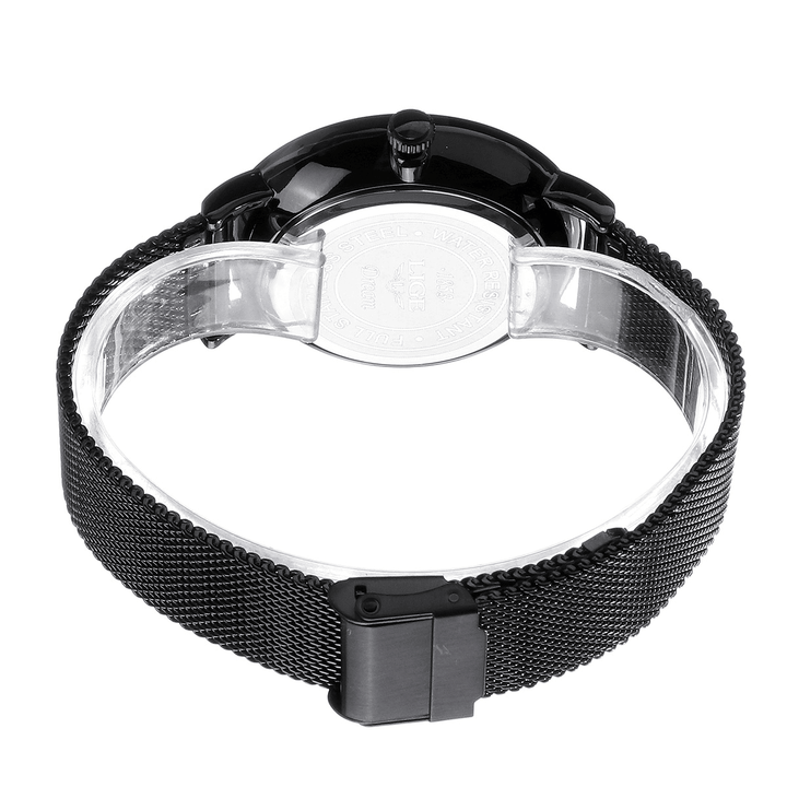 LIGE LG9915 Casual Fashion Ultra-Thin Stainless Steel Strap Waterproof Men Quartz Watch - MRSLM