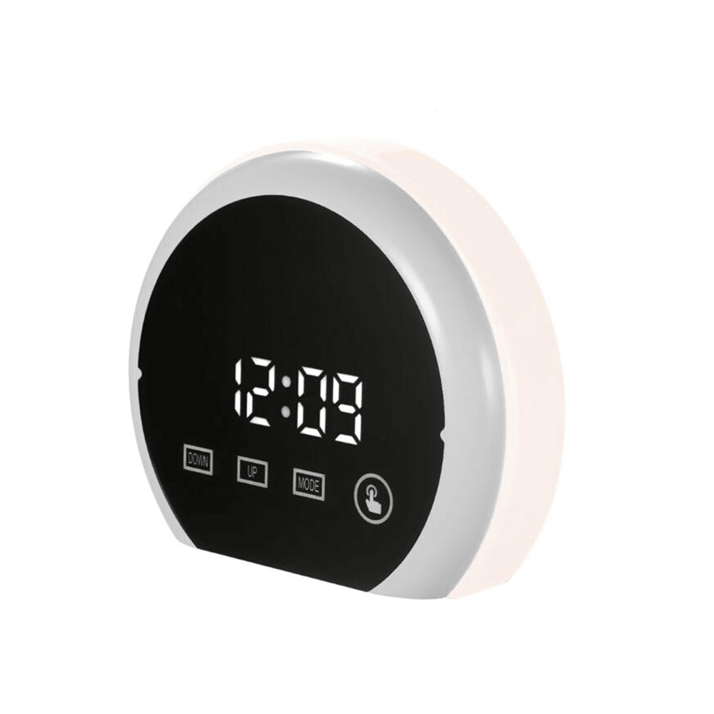 TS - S22 Digital Thermometer Hygrometer LED Display with Mirror Clock Alarm Function - MRSLM