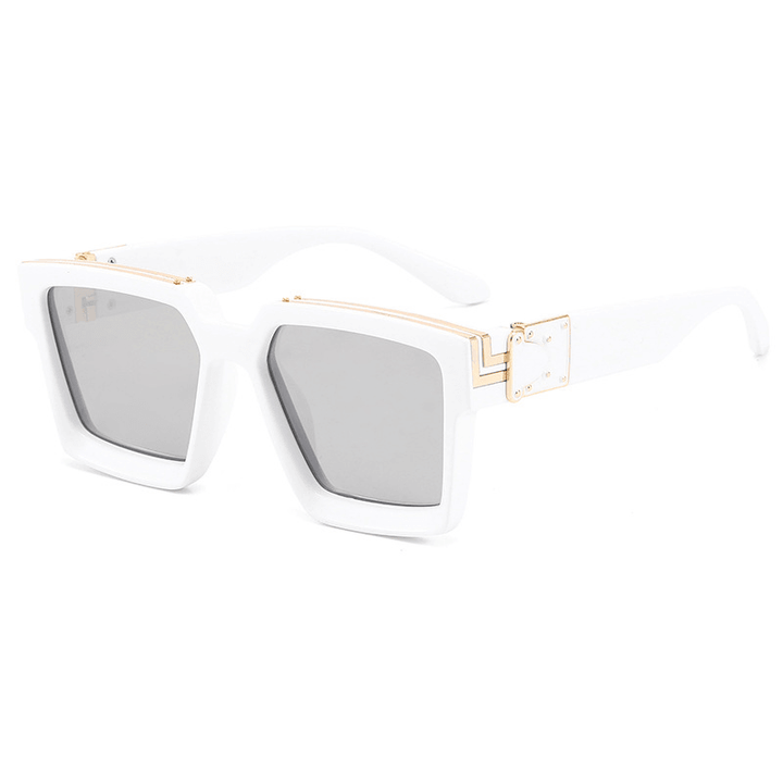 Quare Frame Sunglasses Ladies Fashion Street Shot - MRSLM