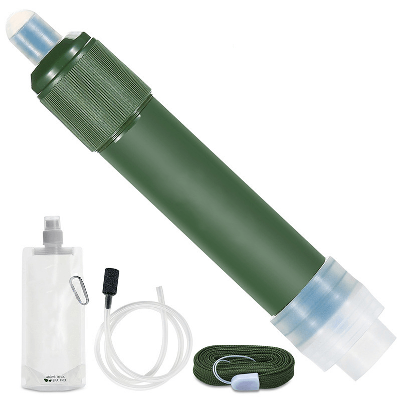 IPREE 70G 3000L Outdoor Portable Water Filter Straw Water Filtration Purifier System for Emergency Camping Survival Tool - MRSLM