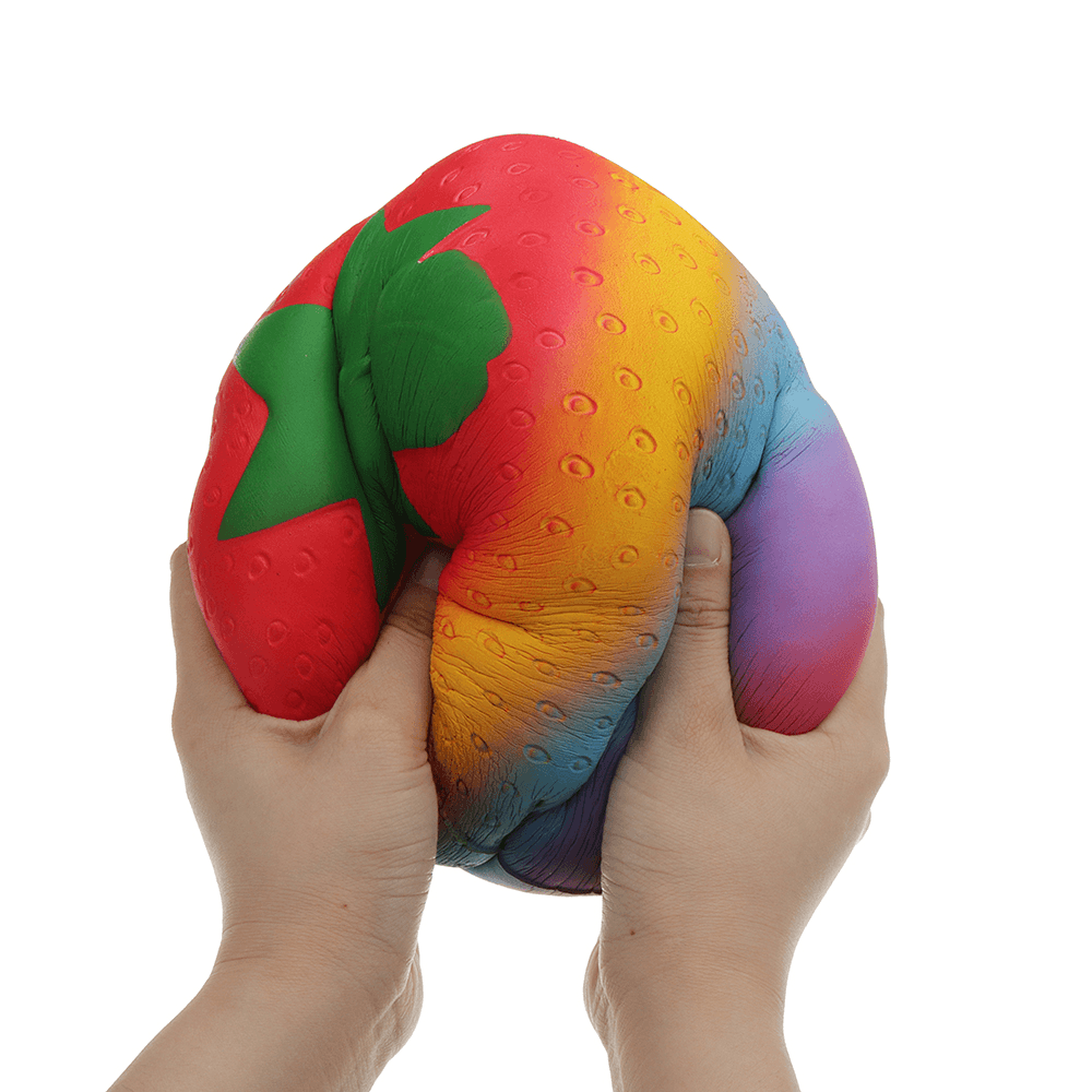 Huge Squishy Strawberry 19.5Cm Kawaii Cute Soft Giant Solw Rising Toy with Packing - MRSLM
