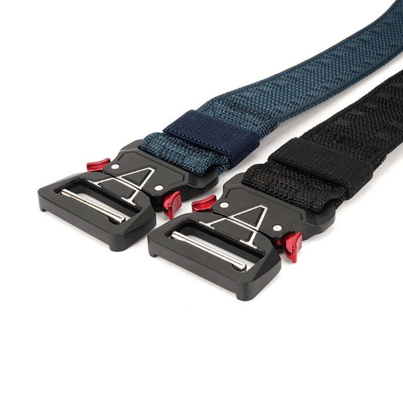 125Cm Men 3.8Cm Width Nylon Waist Belts Tactical Belt Quick Release Inserting Buckle Waist Belt - MRSLM