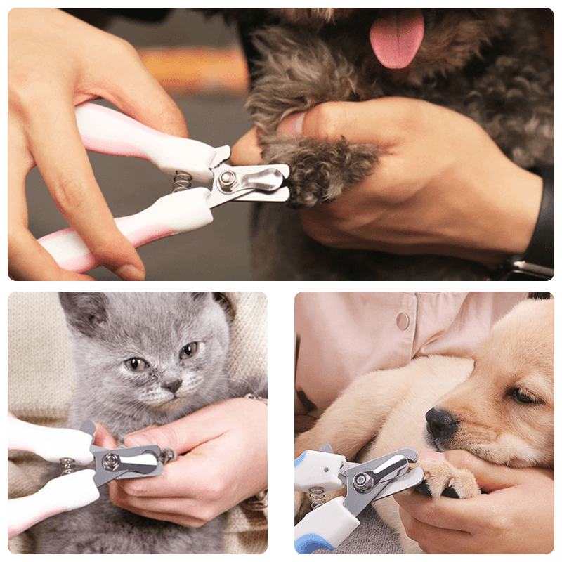 Pet Nail Clipper Stainless Steel Professional Trimmer for Dog Cat Grooming Tool - MRSLM