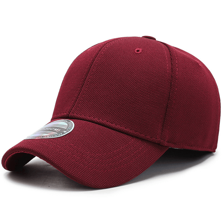 Summer Breathable Stretch Hats Fitted Solid Color Baseball Cap Outdoor - MRSLM