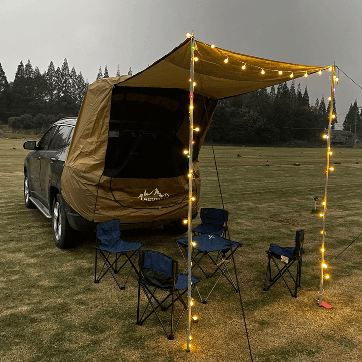 Ipree® Car Trunk Tent Sunshade Rainproof for Self-Driving Tour Barbecue Outdoor Mobile Tent - MRSLM