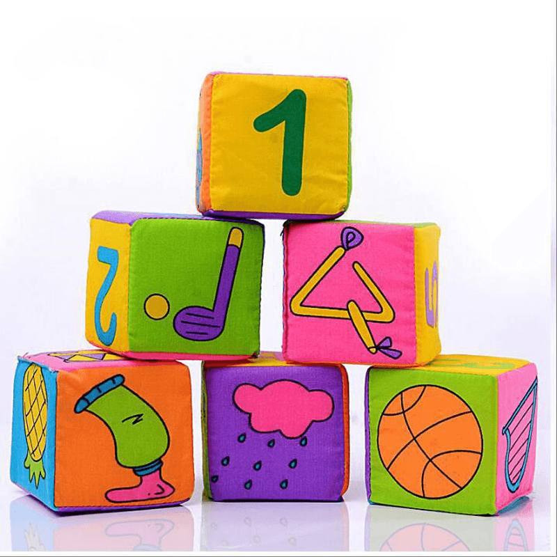 Children'S Toy Multifunctional Cloth Building Blocks 6 Pieces - MRSLM