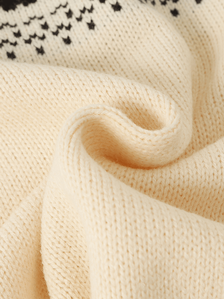 Mens Graphics V-Neck Sleeveless Knitted Sweater Vests - MRSLM