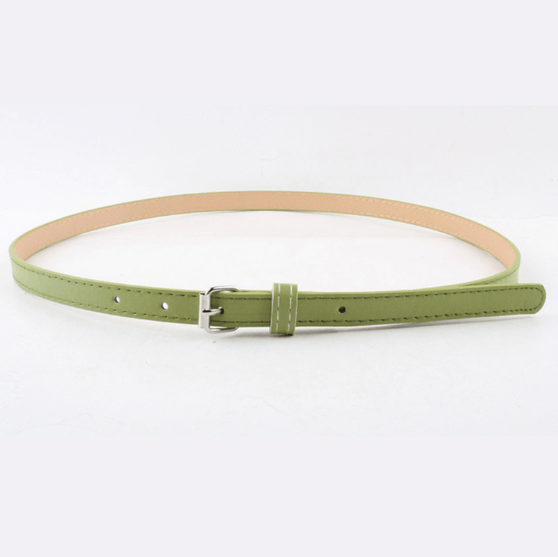 Thin Belt Fashion Belt Small Steel Buckle Belt - MRSLM