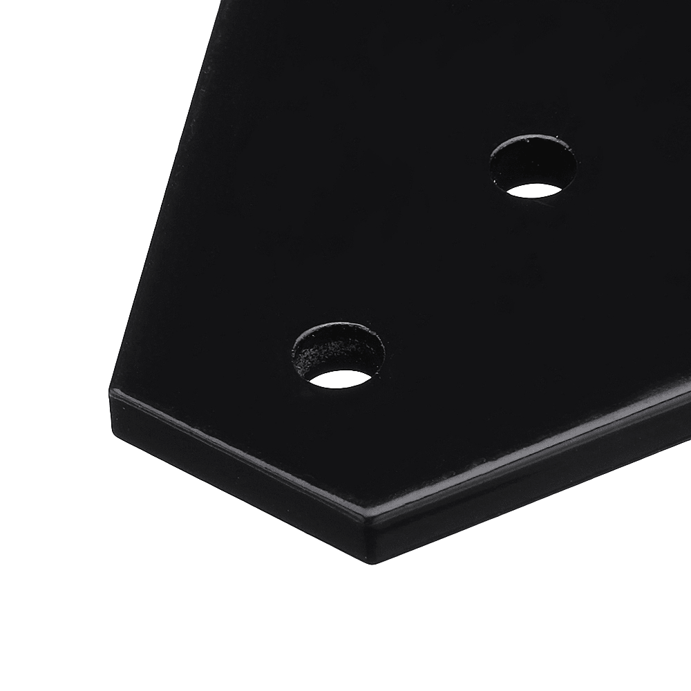 Machifit Black 5 Holes Aluminum Profile Corner Bracket 90 Degree L Type outside Tee Joint Plate for 20Mm 2020 Aluminum Profile - MRSLM