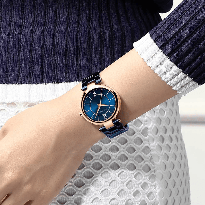 MINI FOCUS MF0189L Fashionable Women Wrist Watch Stainless Steel Waterproof Quartz Watch - MRSLM
