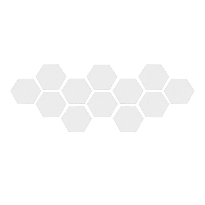 12Pcs 3D Wall Stickers DIY Mirror Hexagon Vinyl Removable Decal for Home Living Room Art Decoration - MRSLM