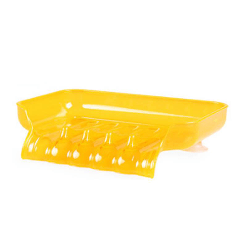 Waterfall Shape Colorful Shower Soap Dish Bathroom Accessories Tray Drain Holder Soap Case Candy Color Soap Box - MRSLM