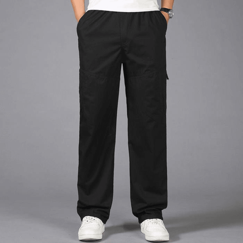 Men'S Large Size Loose Washed Sports Trousers - MRSLM