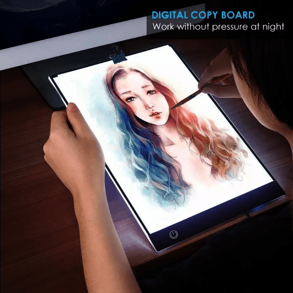 A3/A4/A5 USB Dimmable LED Drawing Copy Pad Tablet Diamond Painting Board Art Copy Pad Writing Sketching Tracing LED Light Pad - MRSLM