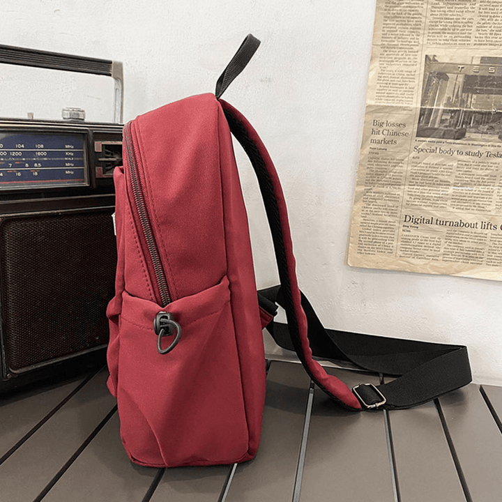 Unisex Nylon Back Zipper Anti-Theft Pocket Chest Bag Waterproof Large Capacity Shoulder Bag Phone Bag with Monkey Pendant - MRSLM
