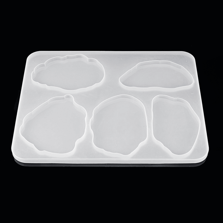 Agate Resin Casting Mold Silicone Making Epoxy Mould Craft DIY Clay Tool - MRSLM