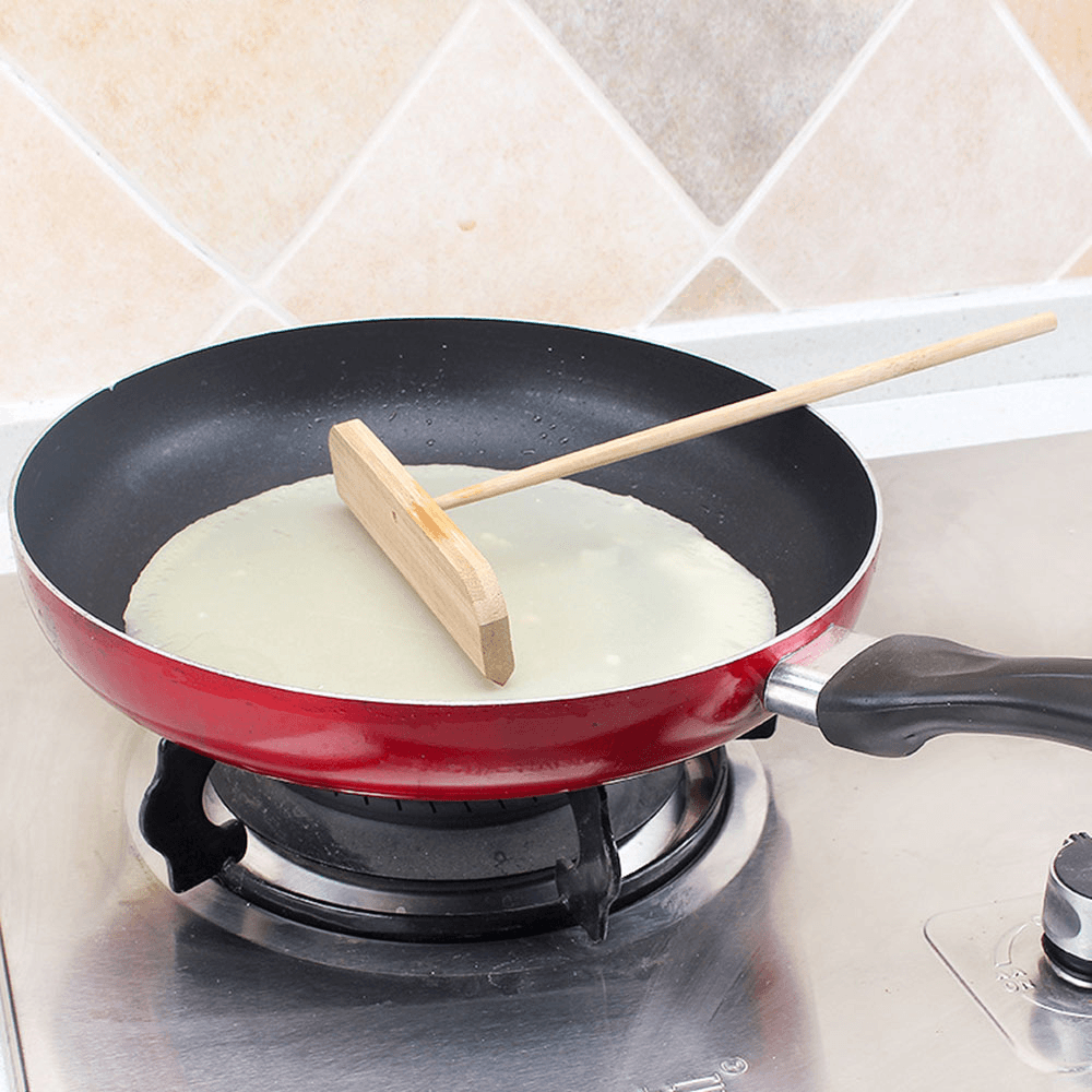 Specialty Crepe Maker Pancake Batter Wooden Spreader Stick Pancake Scraper Home Frying Pan Kitchen Tool DIY Restaurant Canteen Special Kitchen Supplies - MRSLM