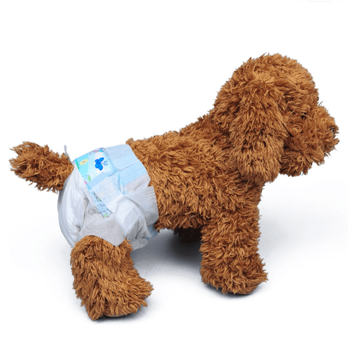 10Pcs Pet Diapers Female Dog Cat Disposable Puppy Menstrual Pants - MRSLM