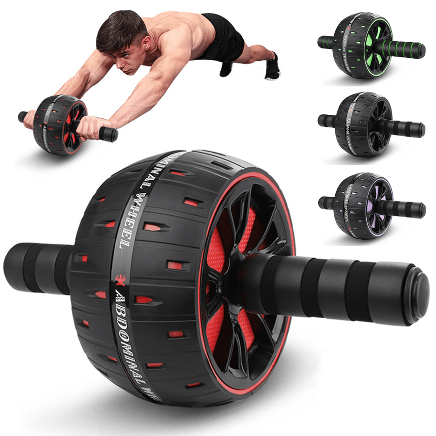 Silent Abdominal Wheel Roller AB Muscle Trainer Gym Home Exercise Body Muscle Building Fitness Equipment - MRSLM