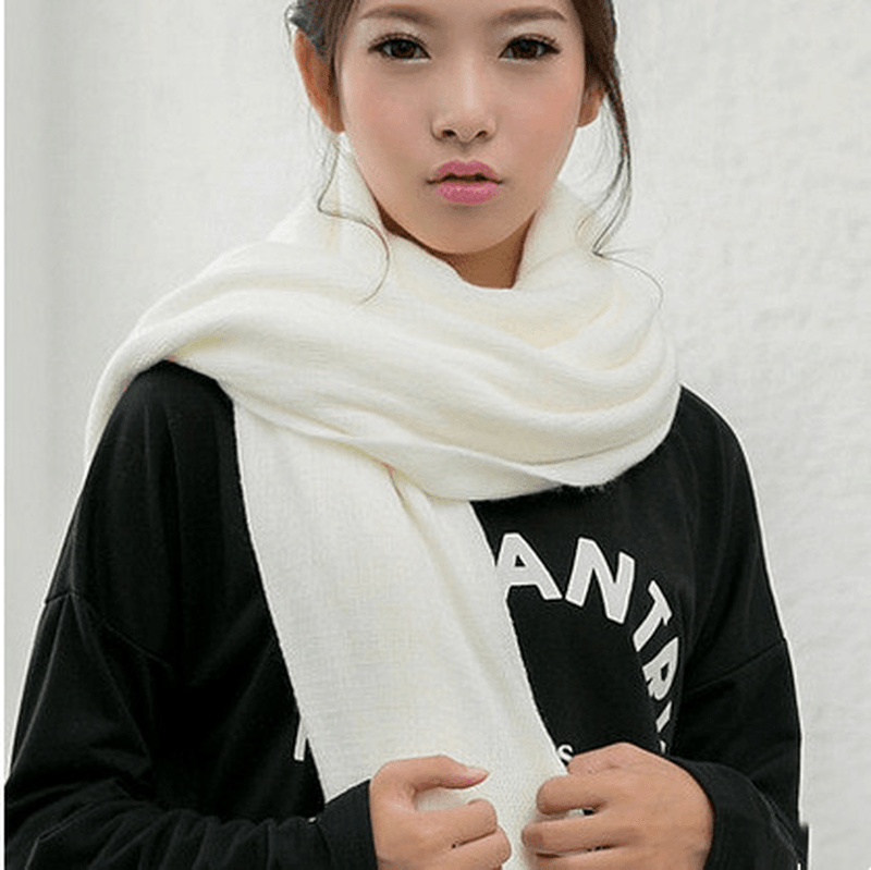 long solid color scarf, view 18 - MRSLM