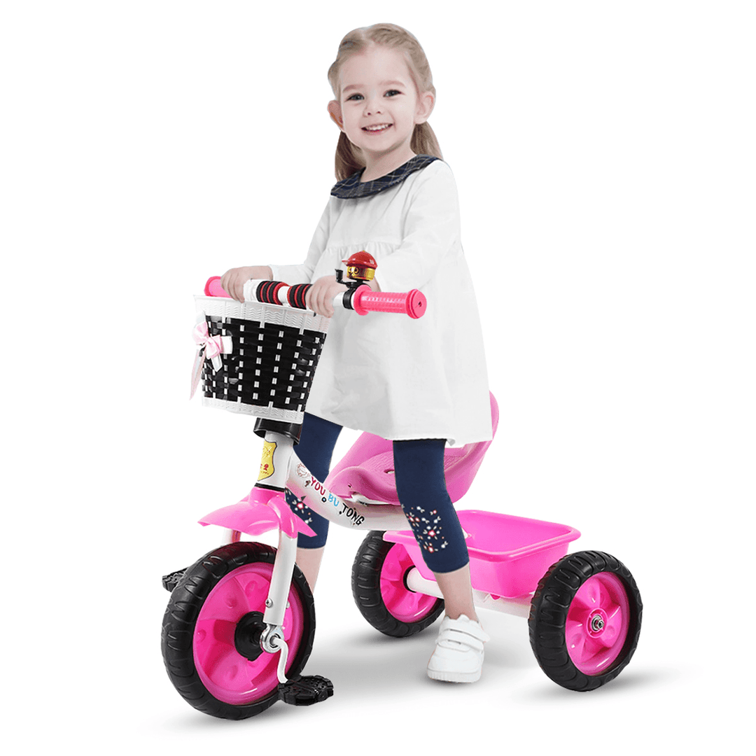 Kid Tricycle Adjustable Pedals Bike Toddler Children Balance Bicycle for 1-3 Years Old - MRSLM