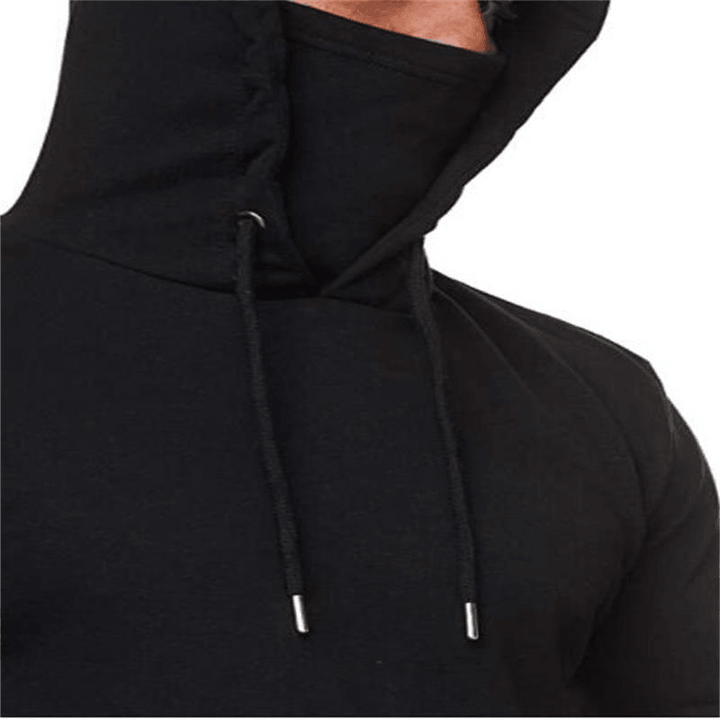 Men'S Solid Color plus Fleece Hoodie Sweatshirt - MRSLM