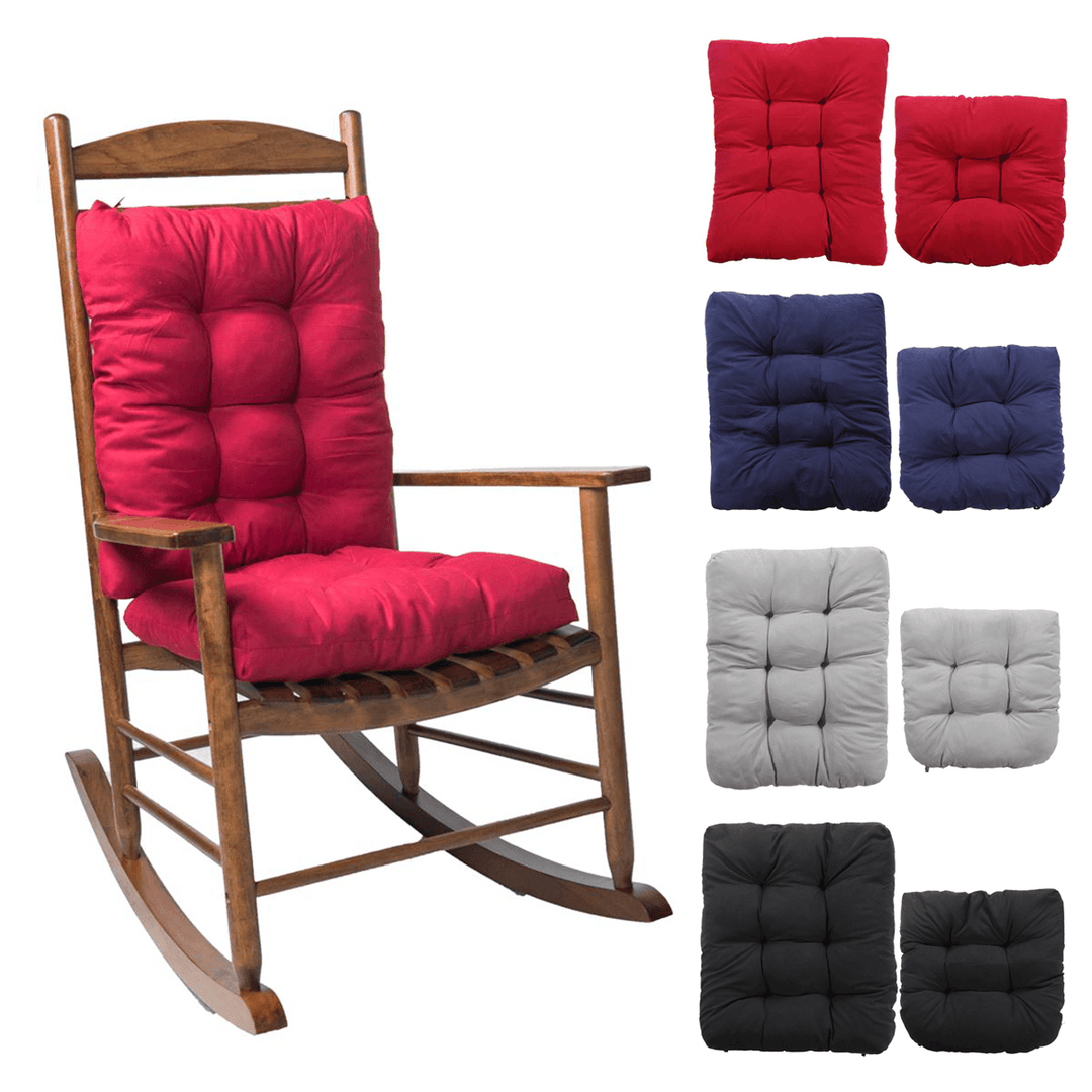 Rocking Chair Cushion Seat Back Cushion Non-Skid Chair Pad Rocking Chair Recliner Mat for Office Sofa Home - MRSLM