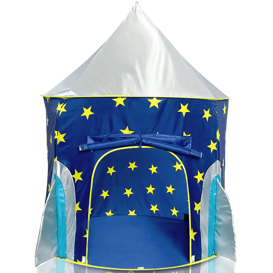 Ipree® Folding Kids Play Tent Rocket Ship Children Playhouse Tent Outdoor Garden Game Camping Room Bady Gift - MRSLM