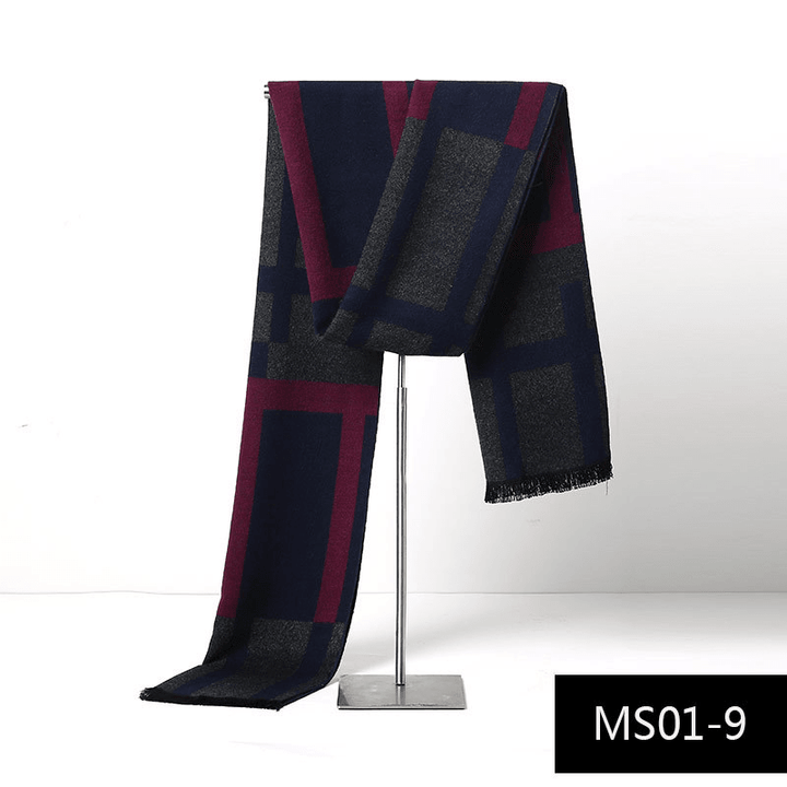 Men'S Autumn and Winter Cashmere Warm Scarf - MRSLM