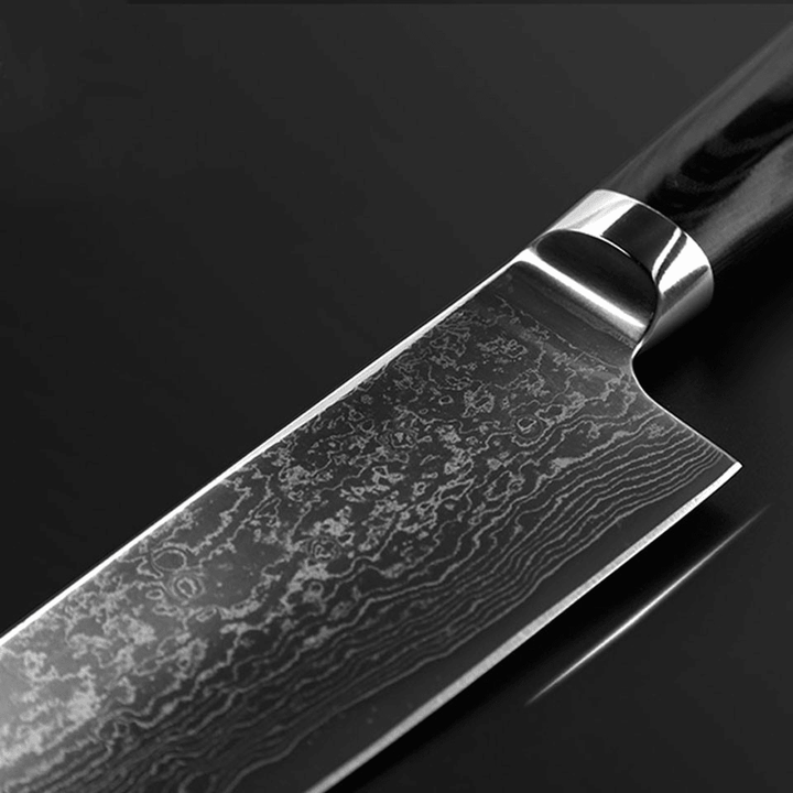 FINDKING Damascus Stainless Steel Knife Blade Color Mikata Handle 8 Inch Chef Knife 67 Layers Damascus Steel Knife - MRSLM